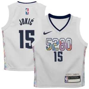 Nikola Jokic Denver Nuggets Nike Toddler 2024/25 Swingman Player Jersey City Edition White