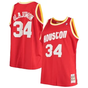 Hakeem Olajuwon Houston Rockets 1993/94 Big & Tall Hardwood Classics Swingman Jersey Red