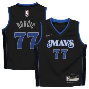 Luka Dončić Dallas Mavericks Nike Preschool Swingman Replica Jersey City Edition Black