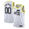 Utah Jazz Nike Unisex Swingman Custom Jersey White Association Edition