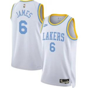 LeBron James Los Angeles Lakers Nike Swingman Jersey Classic Edition White