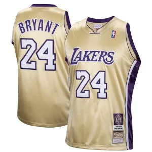 Kobe Bryant Los Angeles Lakers Hall of Fame Class of 2020 #24 Authentic Hardwood Classics Jersey Gold