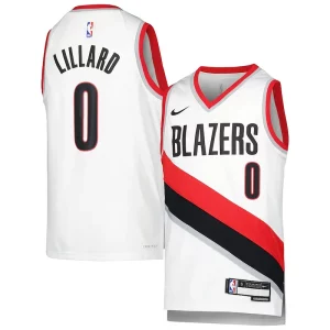 Damian Lillard Portland Trail Blazers Nike Youth Swingman Jersey Association Edition White