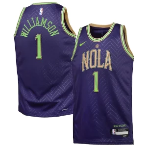 Zion Williamson New Orleans Pelicans Nike Youth 2024/25 Swingman Player Jersey City Edition Purple