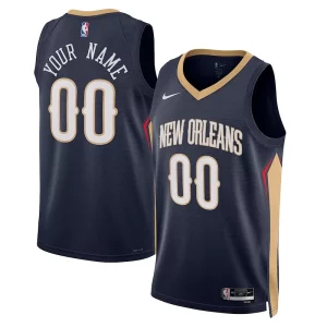 New Orleans Pelicans Nike Unisex 2022/23 Swingman Custom Jersey Navy Icon Edition