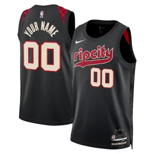 Portland Trail Blazers Nike Unisex 2023/24 Custom Swingman Jersey Black City Edition