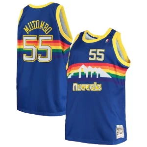Dikembe Mutombo Denver Nuggets 1991/92 Big & Tall Hardwood Classics Swingman Jersey Royal