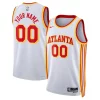 Atlanta Hawks Nike Unisex Swingman Custom Jersey White Association Edition