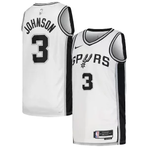 Keldon Johnson San Antonio Spurs Nike Unisex Swingman Jersey Association Edition White/Black