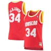 Hakeem Olajuwon Houston Rockets Women's 1993/94 Hardwood Classics Swingman Jersey Red/Navy