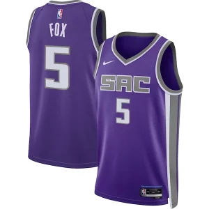 De'Aaron Fox Sacramento Kings Nike Unisex Swingman Jersey Icon Edition Purple