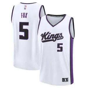 De'Aaron Fox Sacramento Kings Fast Break Replica Player Jersey Association Edition White