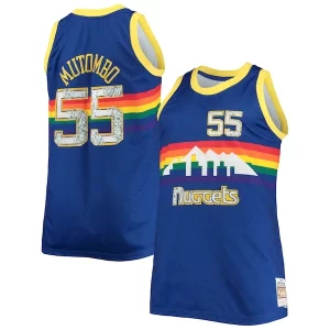Dikembe Mutombo Denver Nuggets Big & Tall 1991/92 NBA 75th Anniversary Diamond Swingman Jersey Blue