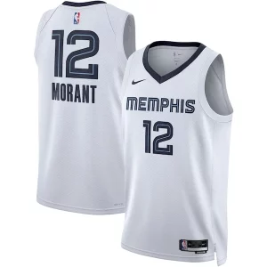 Ja Morant Memphis Grizzlies Nike Unisex Swingman Jersey Association Edition White/Navy