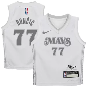 Luka Dončić Dallas Mavericks Nike Preschool 2024/25 Swingman Player Jersey City Edition White