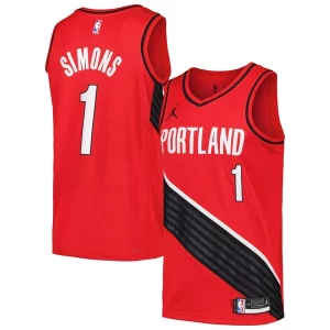 Anfernee Simons Portland Trail Blazers Jordan Brand Swingman Player Jersey Statement Edition Red/Black