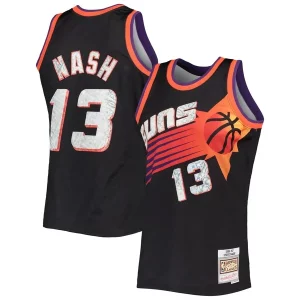 Steve Nash Phoenix Suns 1996/97 Hardwood Classics NBA 75th Anniversary Diamond Swingman Jersey Black