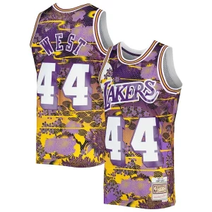 Jerry West Los Angeles Lakers 1971/72 Hardwood Classics Lunar New Year Swingman Jersey Purple