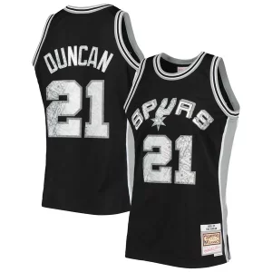 Tim Duncan San Antonio Spurs 1998/99 Hardwood Classics NBA 75th Anniversary Diamond Swingman Jersey Black