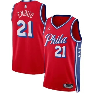 Joel Embiid Philadelphia 76ers Jordan Brand Unisex Swingman Jersey Statement Edition Red