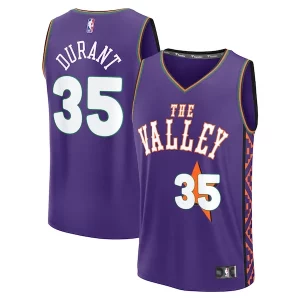 Kevin Durant Phoenix Suns Youth 2024/25 Fast Break Player Jersey City Edition Purple