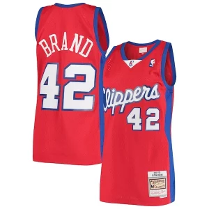 Elton Brand LA Clippers Hardwood Classics Swingman Jersey Red
