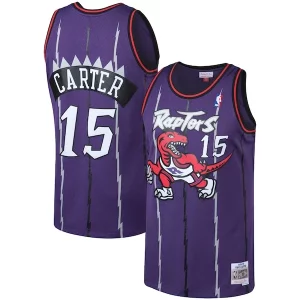 Vince Carter Toronto Raptors 1998/99 Big & Tall Hardwood Classics Swingman Jersey Purple/White
