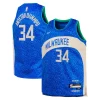 Giannis Antetokounmpo Milwaukee Bucks Nike Youth Swingman Replica Jersey City Edition Royal