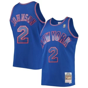 Larry Johnson New York Knicks 1996/97 Hardwood Classics Swingman Jersey Blue