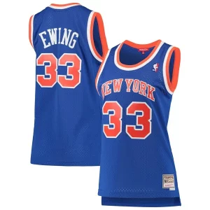 Patrick Ewing New York Knicks Women's 1991/92 Hardwood Classics Swingman Jersey Blue