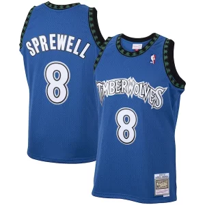 Latrell Sprewell Minnesota Timberwolves 2001/02 Hardwood Classics Swingman Jersey Blue