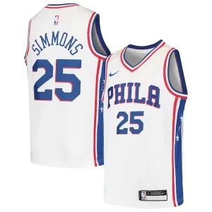 Ben Simmons Philadelphia 76ers Nike Youth Swingman Jersey White/Royal