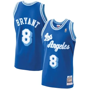 Men's Los Angeles Lakers Kobe Bryant Royal 1996-97 Hardwood Classics Authentic Player Jersey/Gold/Purple