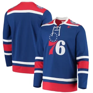 Philadelphia 76ers G-III Sports by Carl Banks Pointman Hockey Fashion Jersey Royal