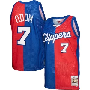 Lamar Odom LA Clippers Hardwood Classics 2000/01 Split Swingman Jersey Royal/Red