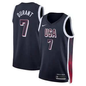 Kevin Durant USA #7 Nike 2024 Swingman Player Jersey Navy