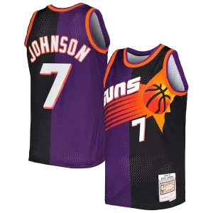 Kevin Johnson Phoenix Suns Hardwood Classics 1996/97 Split Swingman Jersey Purple/Black