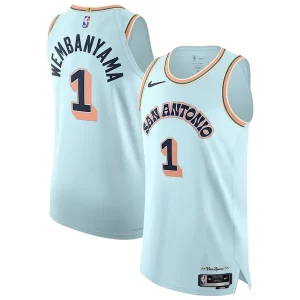 Victor Wembanyama San Antonio Spurs Nike 2024/25 Authentic Player Jersey City Edition Light Blue