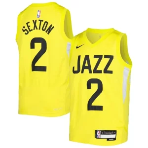 Collin Sexton Utah Jazz Nike Youth Swingman Jersey Icon Edition Yellow