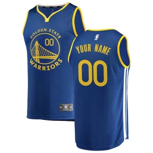 Golden State Warriors Youth 2019/20 Fast Break Custom Replica Jersey Royal Icon Edition