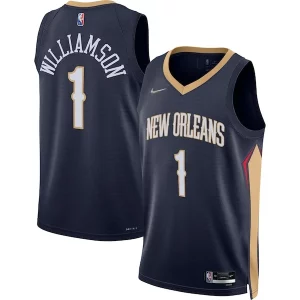 Zion Williamson New Orleans Pelicans Nike 2021/22 Diamond Swingman Jersey Icon Edition Navy
