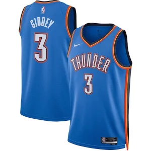 Josh Giddey Oklahoma City Thunder Nike Unisex Swingman Jersey Icon Edition Blue