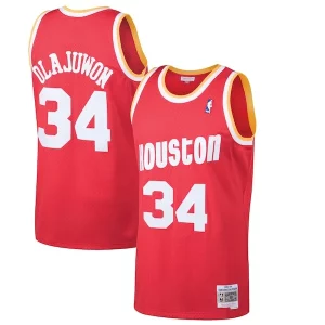 Hakeem Olajuwon Houston Rockets 1993/94 Hardwood Classics Swingman Jersey Red