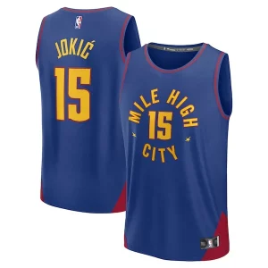 Nikola Jokic Denver Nuggets Fast Break Replica Player Jersey Statement Edition Blue