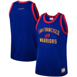 Golden State Warriors Hardwood Classics Team Heritage Fashion Jersey Royal
