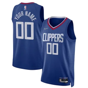 LA Clippers Nike 2021/22 Diamond Swingman Custom Jersey Icon Edition Royal