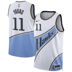 Trae Young Atlanta Hawks Nike Unisex 2024/25 Swingman Player Jersey City Edition White