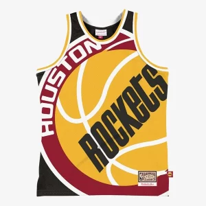 Houston Rockets Hardwood Classics Blown Out Fashion Jersey Black