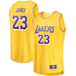 LeBron James Los Angeles Lakers Youth Fast Break Player Jersey Icon Edition Gold