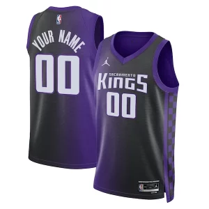 Sacramento Kings Jordan Brand Unisex Swingman Custom Jersey Statement Edition Purple